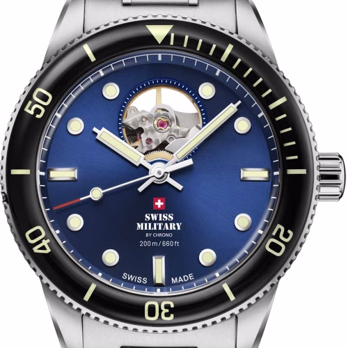Swiss Military Automatic Open-Heart Diver