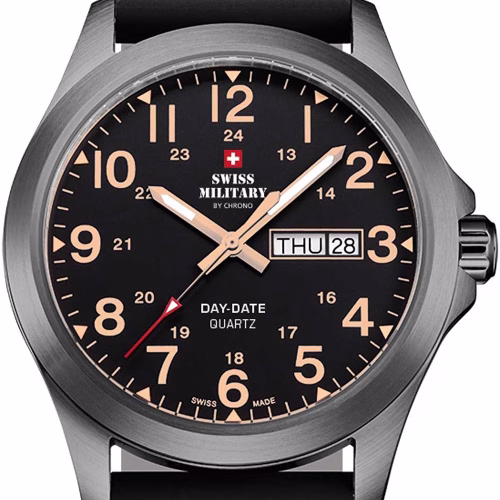 Swiss Military Watch Day-Date Quartz