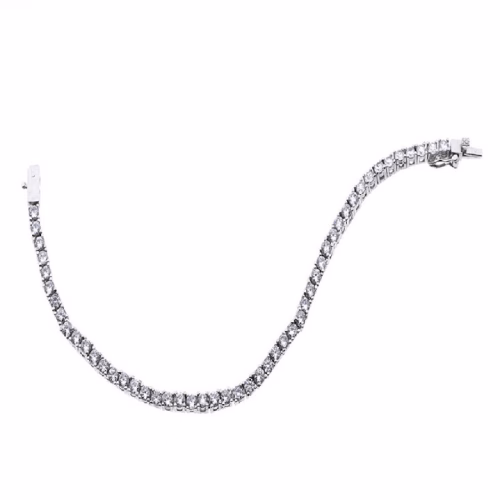 Pulsera Plata Riviere