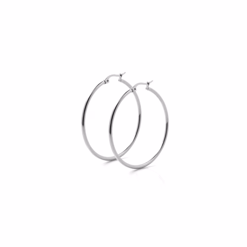 Pendiente acero aro liso 70 mm