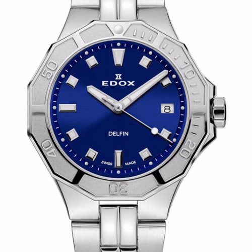 Edox 53020-3M-BUN Delfin Diver Ladies Watch 38mm 20ATM